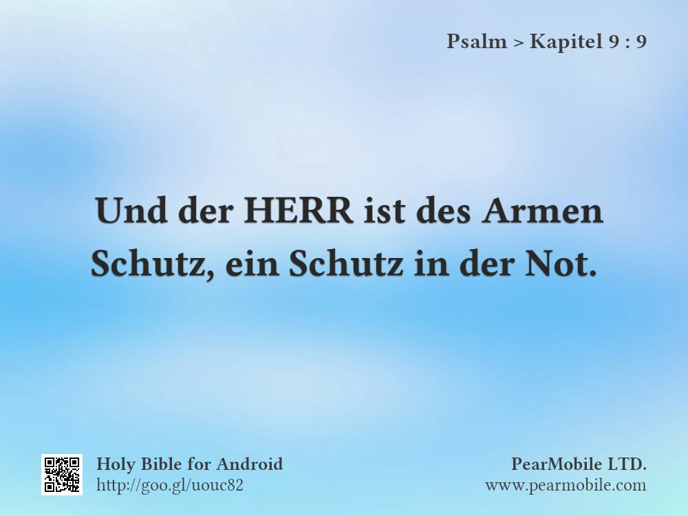 Psalm, Kapitel 9:9